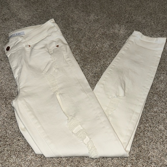 Juniors Celebrity Pink Mid Rise Ankle Skinny Sz 5/27 - Picture 1 of 7